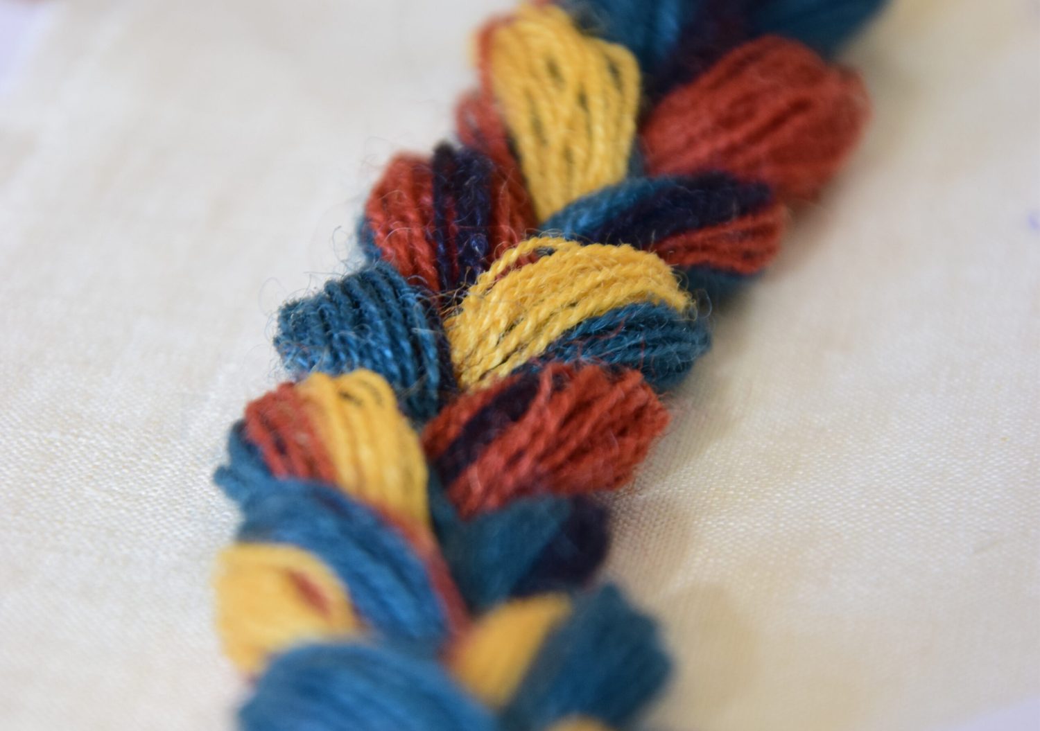 tresse de laine Tapisserie de Bayeux Fil de Mathilde