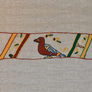 Kit broderie l-oiseau Point de bayeux