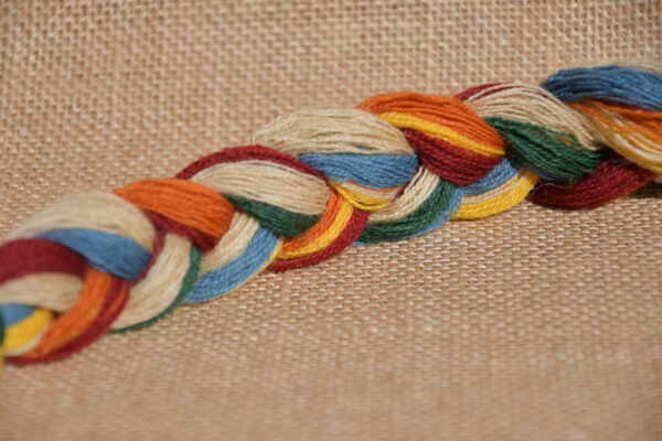Tresse de laine Kit clematite pourpre fil de Mathilde
