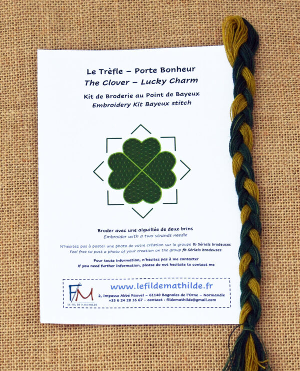 Fiche couleur Kit trèfle vert