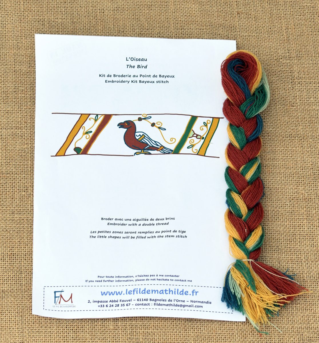 Fiche Couleur + Tresse L'oiseau