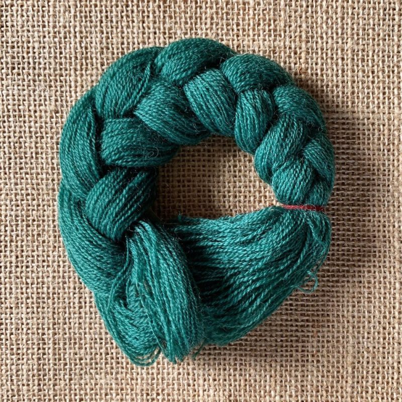 Laine à broder vert Tapisserie de Bayeux