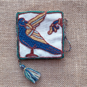 Carnet Aiguilles oiseaux - Point de Bayeux - Fil de Mathilde