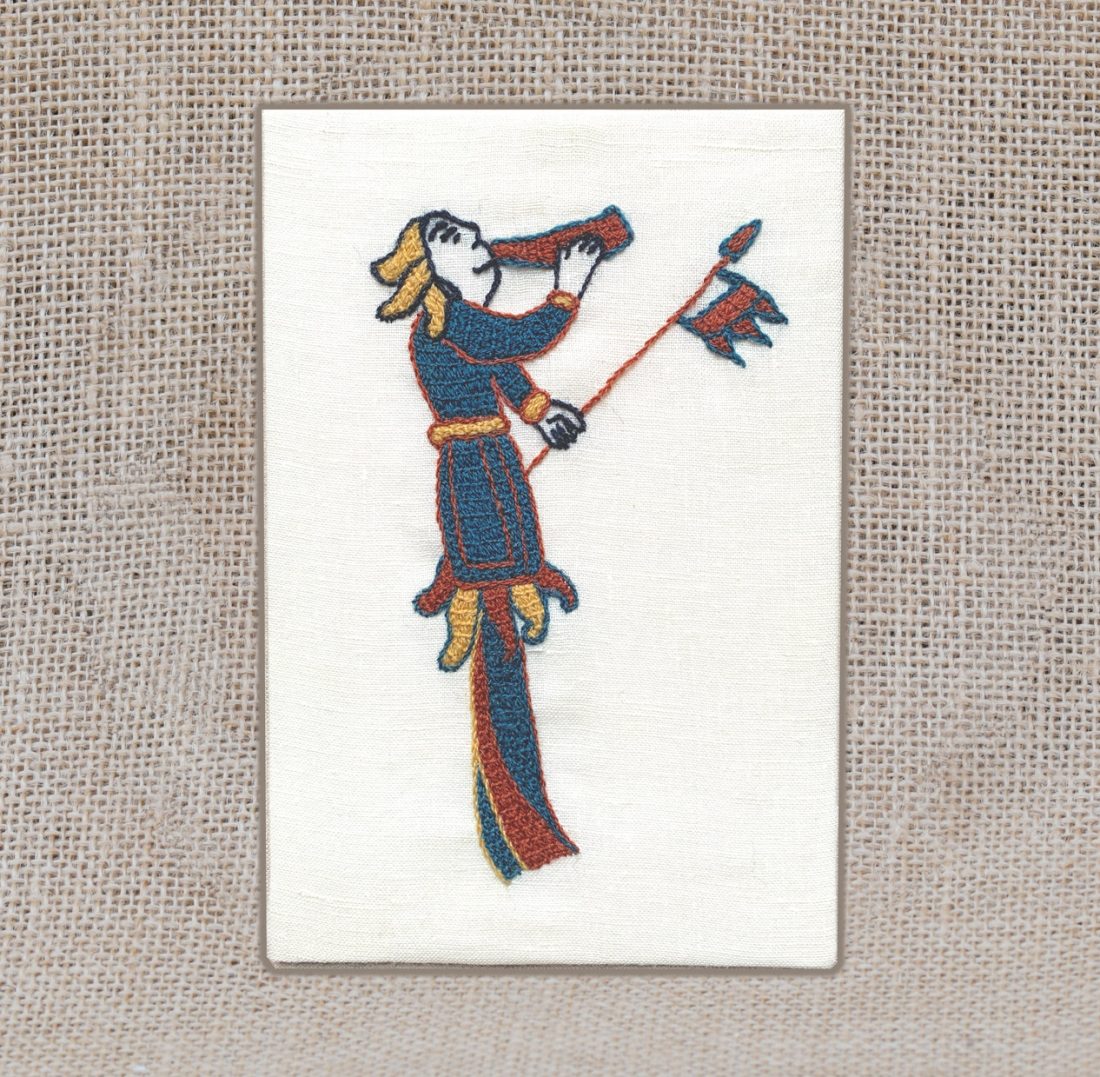 Kit L'Enfant à l'olifant - Point de Bayeux - Fil de Mathilde