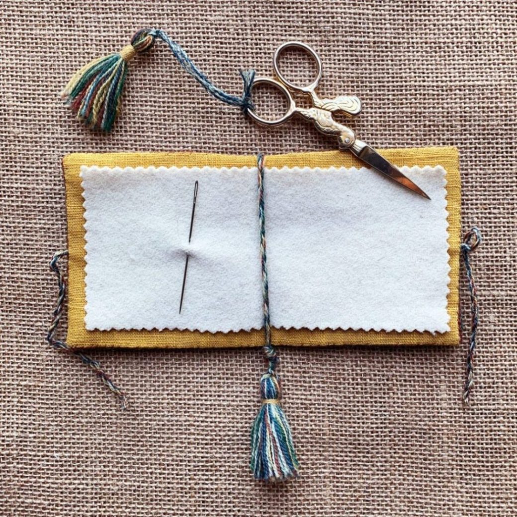 Kit Carnet aiguilles Oiseaux - Point de Bayeux - fil de Mathilde