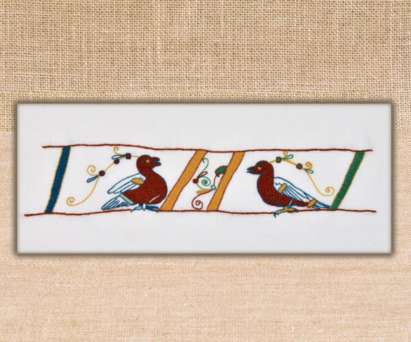 Kit Le Couple d'Oiseaux - Point de Bayeux - Fil de Mathilde