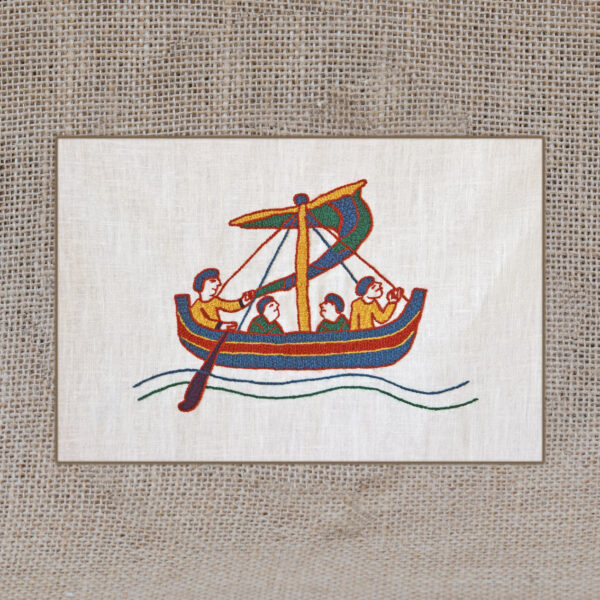 Kit Le Petit Bateau - Point de Bayeux - Fil de Mathilde