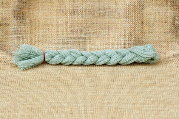 Tresse Laine Vert clair Bayeux Fil de Mathilde