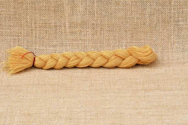 Tresse Laine Jaune Bayeux Fil de Mathilde