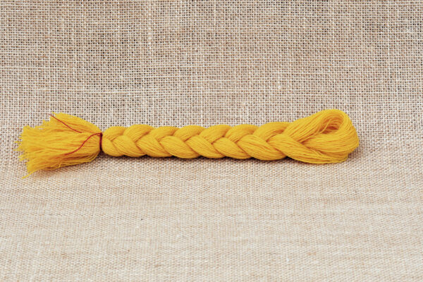 Tresse Laine Jaune Bouton d'Or Fil de Mathilde