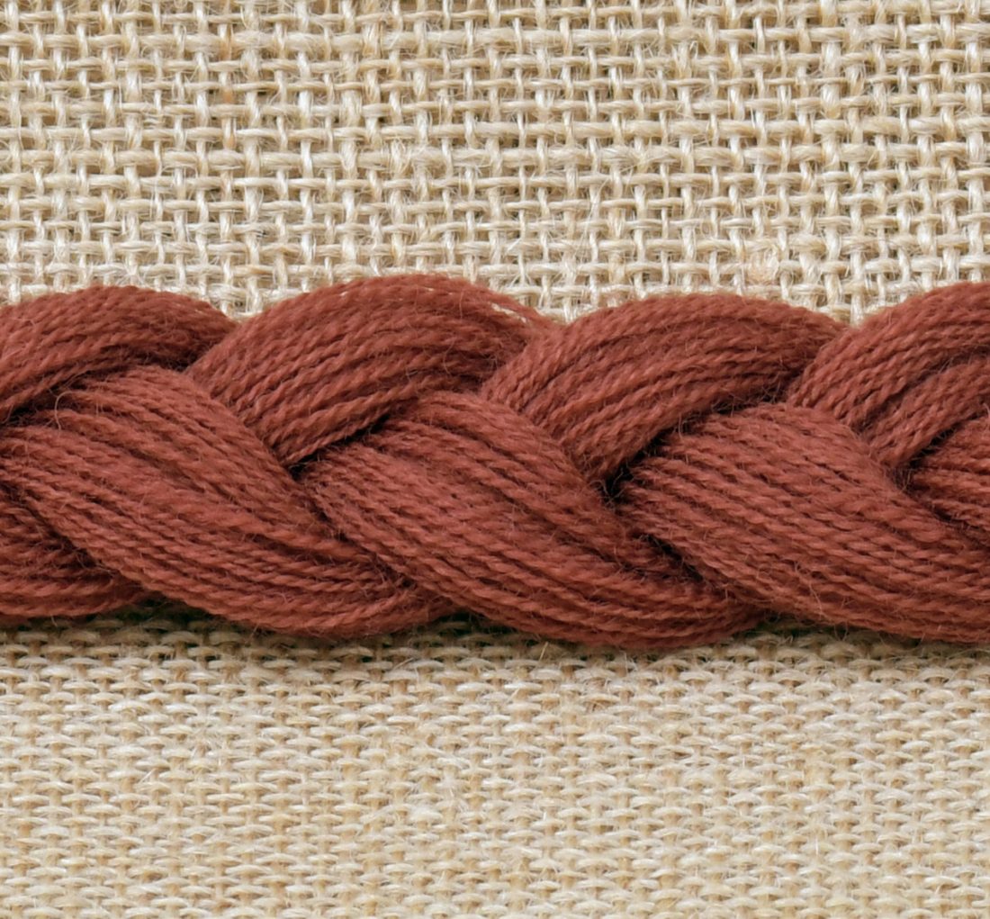 Tresse laine à broder Roux Bayeux détail Fil de Mathilde