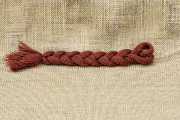 Tresse Laine Roux Bayeux Fil de Mathilde