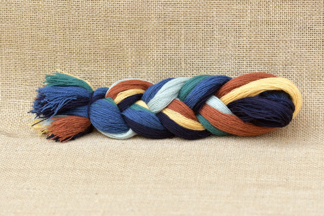 Tresse laine à broder 6 couleurs tapisserie de Bayeux