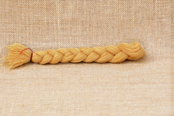 Tresse Laine Jaune Bayeux Fil de Mathilde