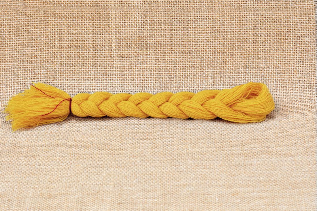Tresse Laine Jaune "bouton d'or" Fil de Mathilde
