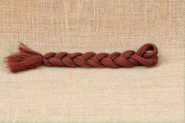 Tresse Laine Roux Bayeux Fil de Mathilde