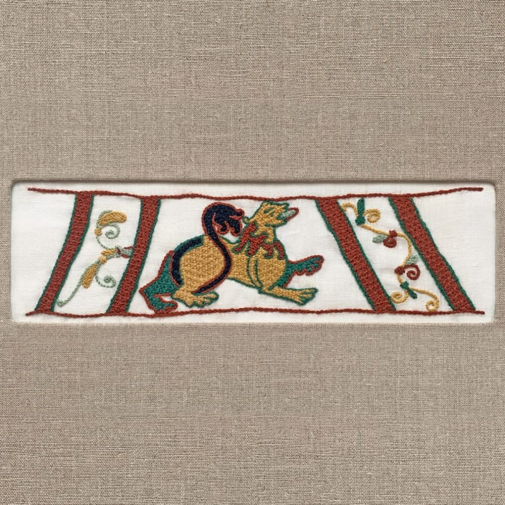 Kit à Broder Le lion Tapisserie de Bayeux le point de bayeux