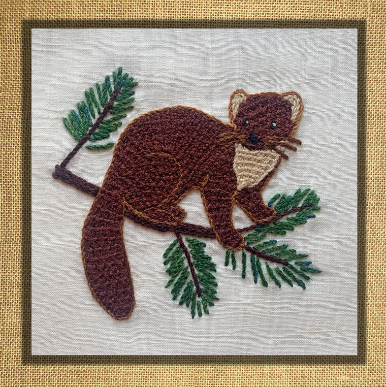 Kit de Broderie Martre des Pins Point de Bayeux