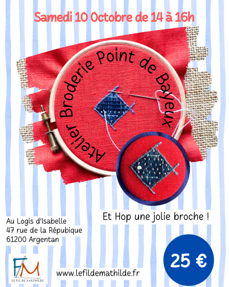 Atelier Point de Bayeux Argentan Le Fil de Mathilde